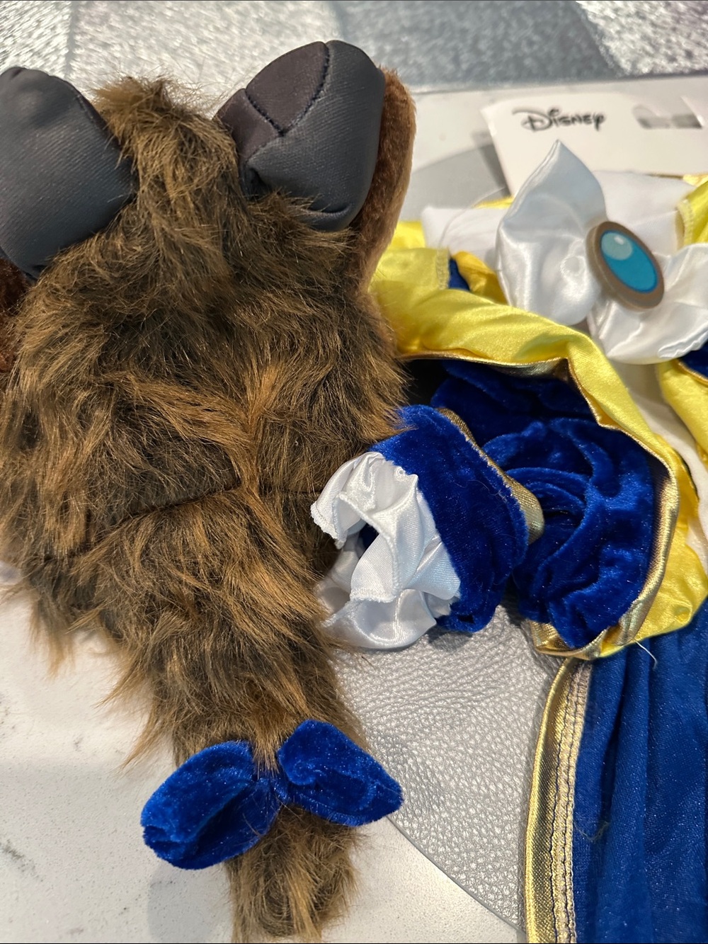 Disney Beauty and the Beast Blue & Gold Beast Costume for Dog - Picture 2 of 3